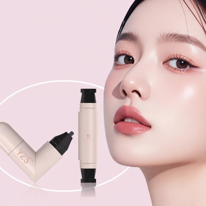 Waterproof Not Smudge Precise Outline Natural Long Lasting Integrated Double-headed Eyeliner Stamp Pen