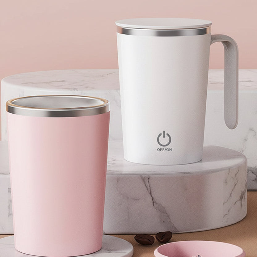 Kitchen Electric Mixing Cup Stirring Coffee Cup Automatic Mixing Mugs Cup Lazy Rotating Magnetic Water Cup