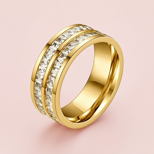 Stainless Steel Ultra-thin Couple Pinky Rings A Touch Of Light Luxury