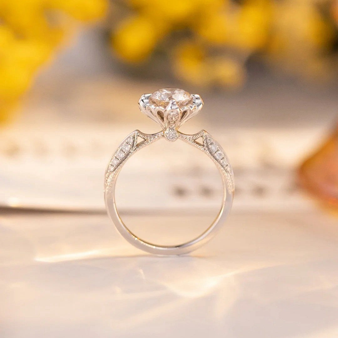 Sterling Silver Prague Royal Wedding Women's Ring