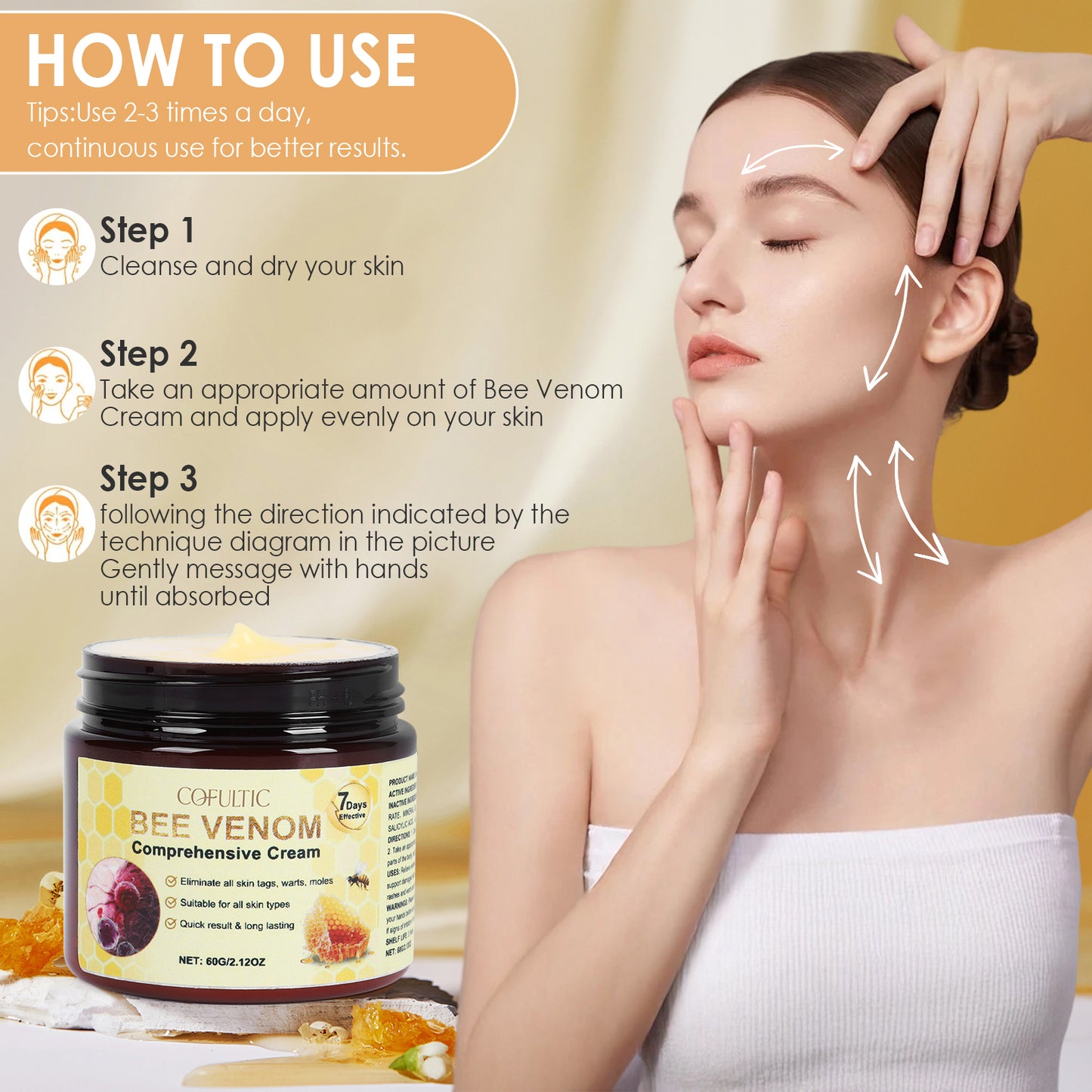 Skin Care Cream Bee Venom