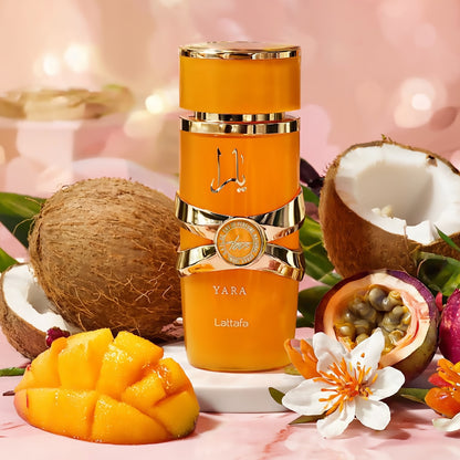 Yara, Yara Candy, Yara Moi & Yara Tous Eau de Parfum Sprays 100ml (3.4 oz) by Lataffa