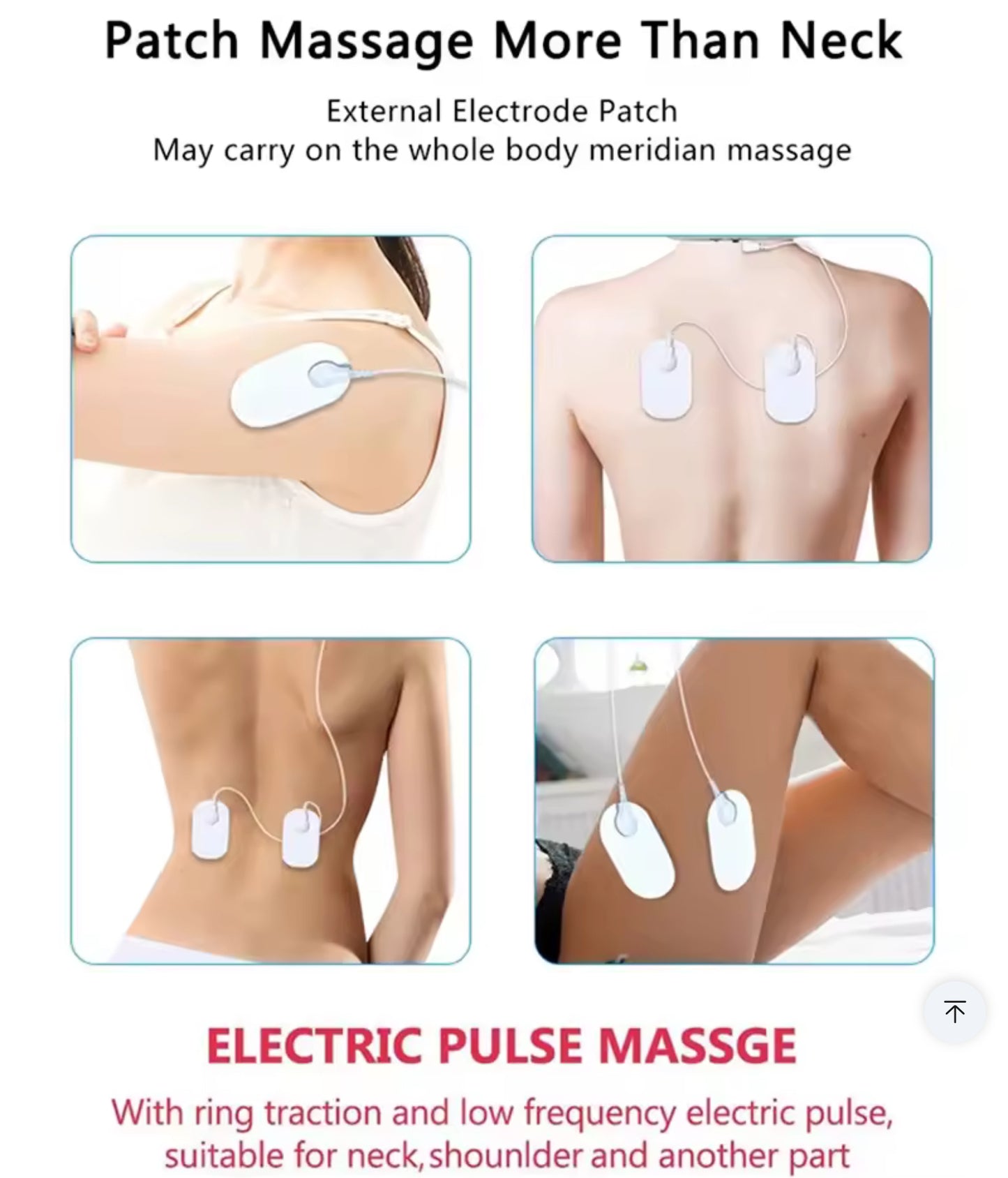 New Fashion Household Electric Pulse Shock Massage Neck Massager