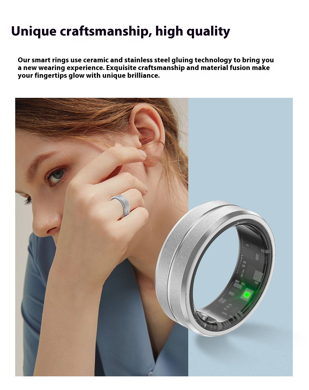 Smart Ring For Men and Women Heart Rate Blood Oxygen